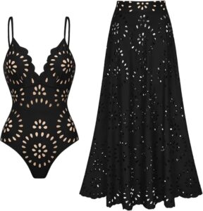 FLAXMAKER swimsuit and skirt