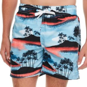 Kanu Surf swim trunks in a colourful tropical floral print with UPF 50 fabric