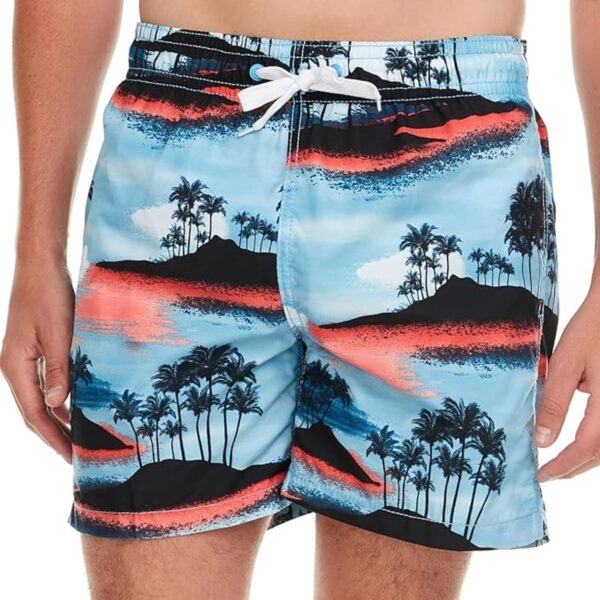 Kanu Surf swim trunks in a colourful tropical floral print with UPF 50 fabric