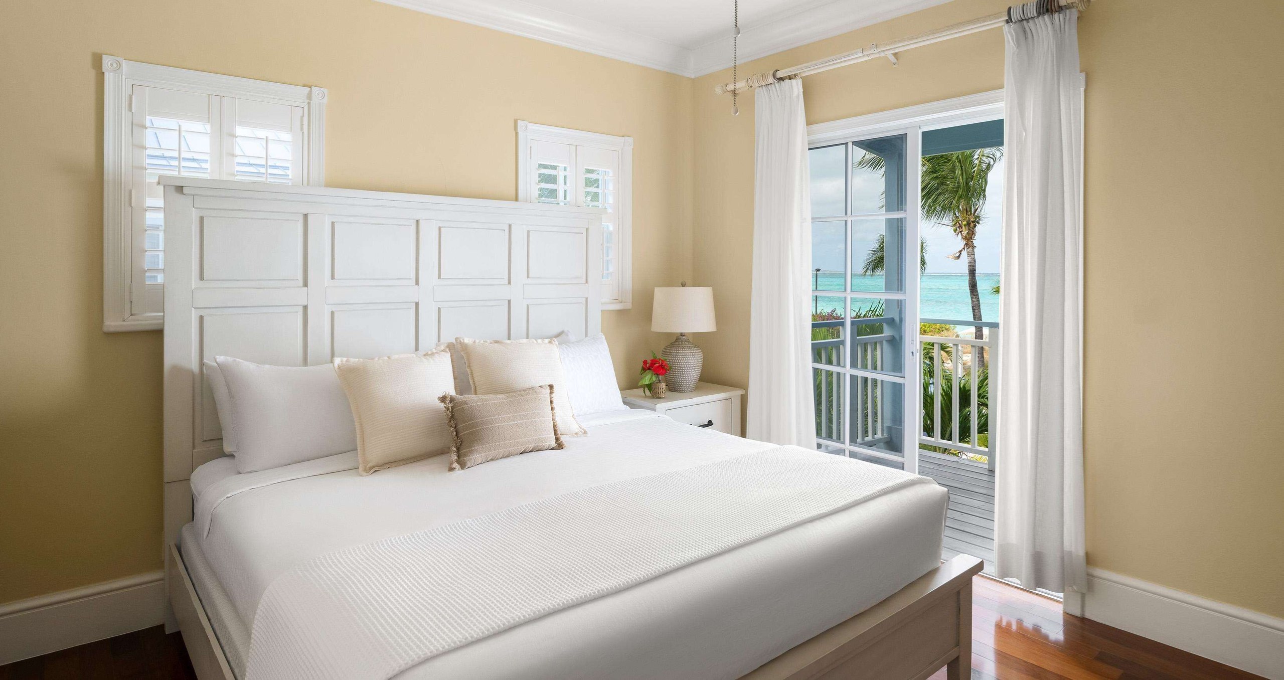 The main suite bedroom with a large bed at Beaches Turks and Caicos